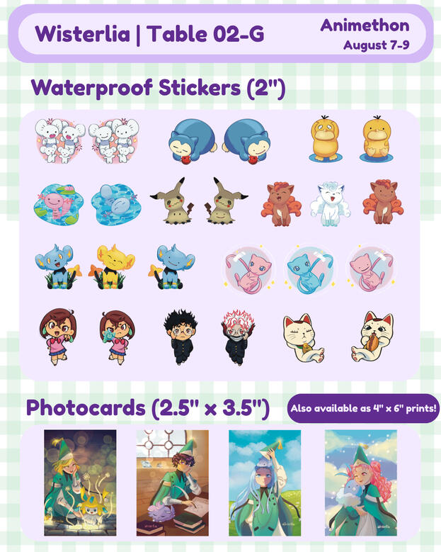 Sticker designs and photocards